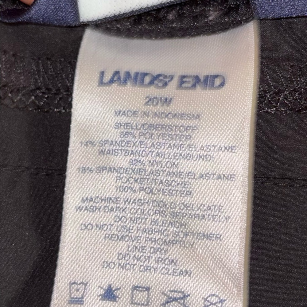 LANDS’END Women's Black Shorts size 20W - Picture 3 of 5